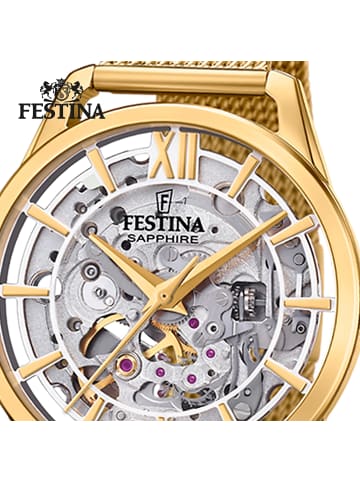 Festina Analog-Armbanduhr Festina Automatik gold mittel (ca. 36mm)