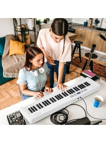 COSTWAY Keyboard Piano 61 Tasten in Weiß