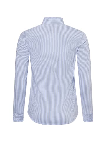 More & More Bluse in hellblau weiß