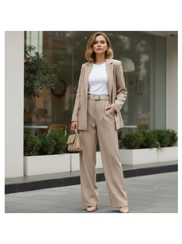 FRONHOFER Damengürtel goldene Schnalle in Khaki