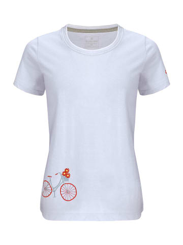 elkline T-Shirt Flower Bike in arctic ice