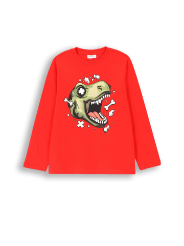 Coccodrillo T-Shirt mit langen Ärmeln in rot