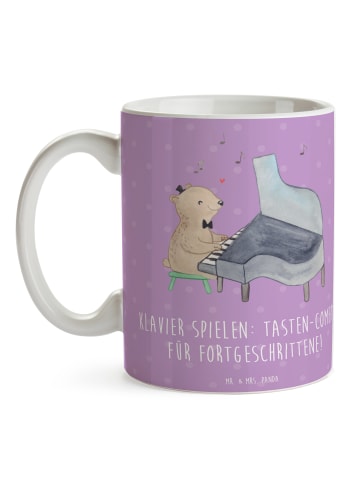 Mr. & Mrs. Panda haferl Klavier Tasten mit Spruch in Lavendeltraum