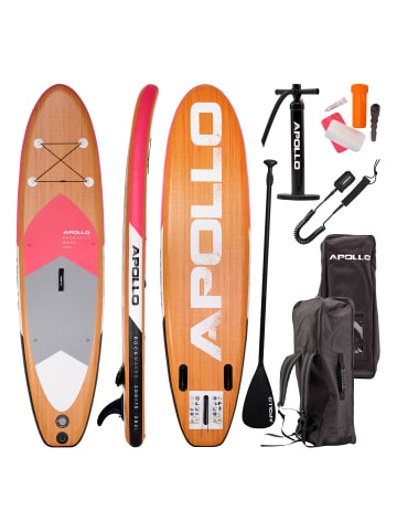 Apollo Aufblasbares Stand Up Paddle Board " SUP - Wood Pink " in holz/pink