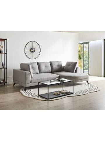 Beliani Ecksofa MARUM in Grau/Schwarz - (W) 262 x (H) 88 x (L) 151 cm