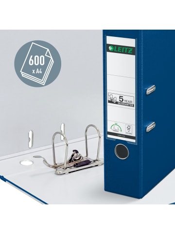 Leitz Ordner Kunststoff A4 180Grad 80mm blau