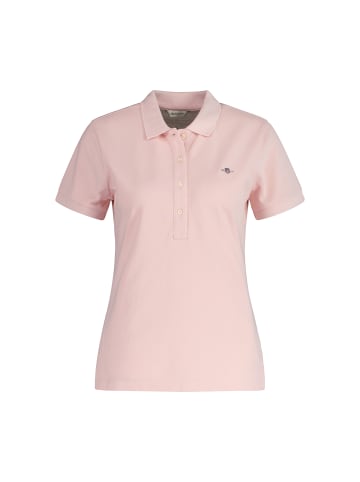 Gant Poloshirt Cap Sleeve Pique Polo in FadedPink