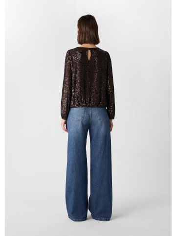 comma Bluse in 89L0_dunkelbraun