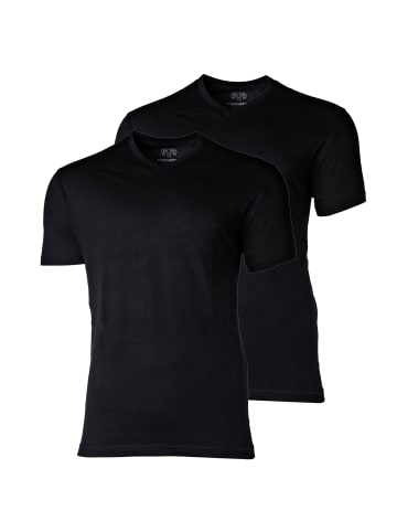 CECEBA T-Shirt 2er Pack in Schwarz