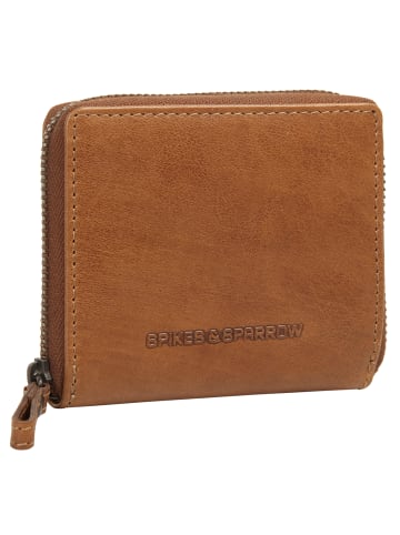 SPIKES & SPARROW Geldbörse RFID echt Leder in cognac