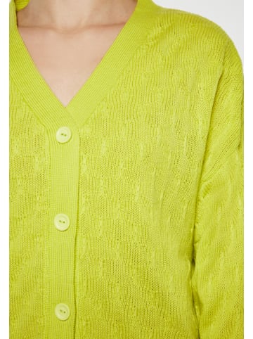Swirly Damen Cardigan in Limone