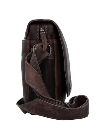 The Chesterfield Brand Wax Pull Up Umhängetasche Leder 22 cm brown