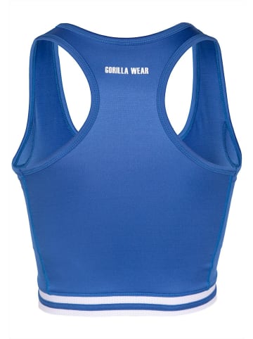 Gorilla Wear Crop top - Mesa Zip Front - Blau
