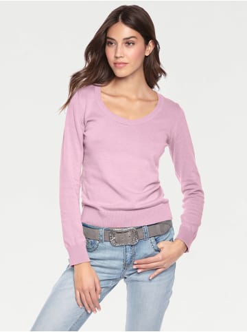 Heine Rundhalspullover in rosé