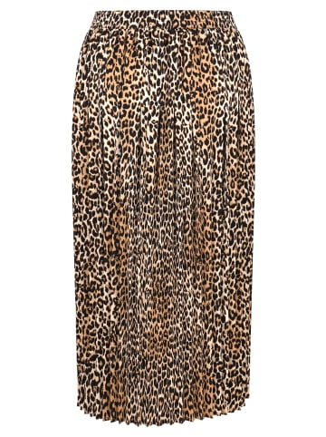 Betty Barclay Plisseerock mit Gummizug in Beige/Schwarz