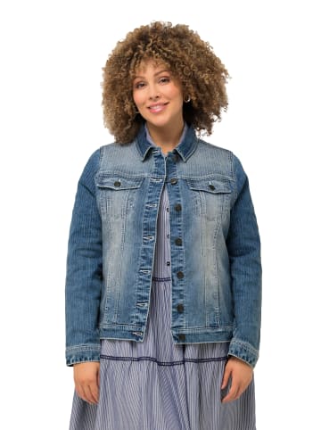 Ulla Popken Jeansjacke in blue denim