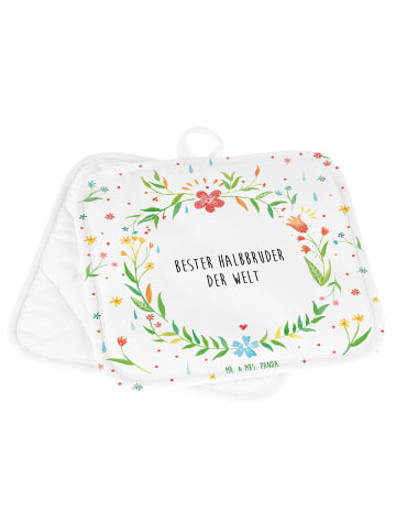 Mr. & Mrs. Panda Topflappen Halbbruder mit Spruch in Keine Angabe