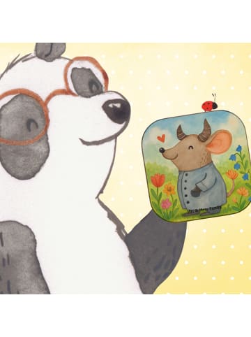 Mr. & Mrs. Panda Getränkeuntersetzer Stier Astrologie Design ohn... in Weiß