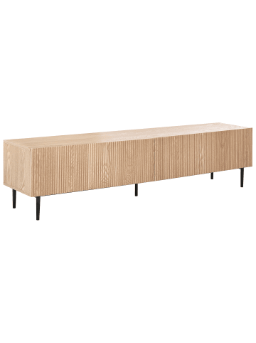 Beliani TV-Schrank BLYTHE in Braun/Schwarz - (W) 180 x (H) 44 x (L) 40 cm