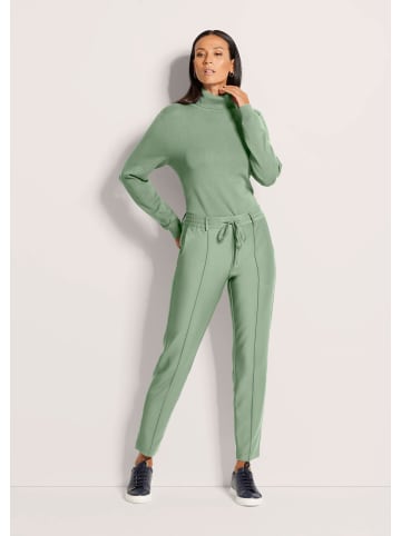 MADELEINE Stretchhose mit Tunnelzug in eisgrün