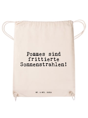 Mr. & Mrs. Panda Sportbeutel Pommes sind frittierte Sonnenstrahl... in Creme