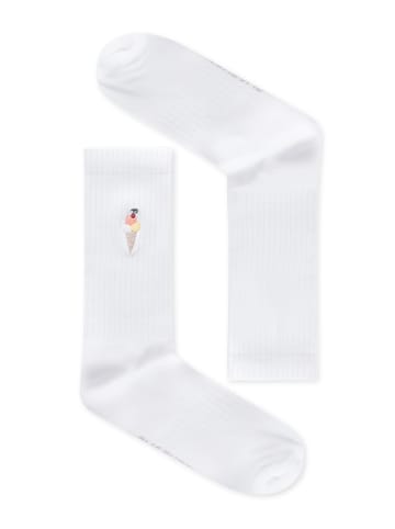 GreenBomb Tennis Socks Ice Waffle in Weiß