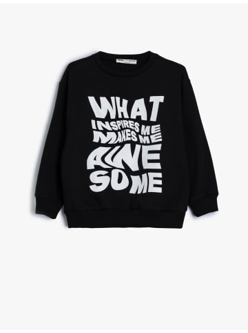 KOTON Sweatshirt in Schwarz