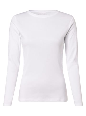 Langarmshirt in weiß