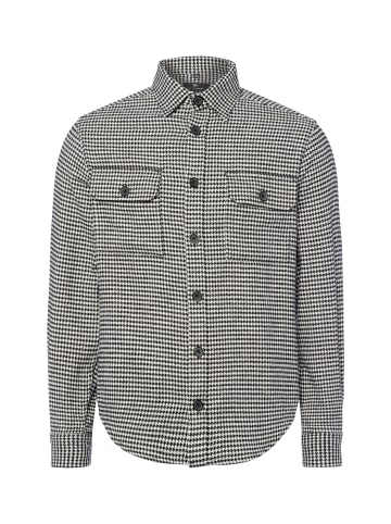 Nils Sundström Hemd in ecru schwarz - 0003