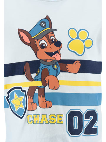 Paw Patrol 2tlg. Outfit: Schlafanzug kurzarm Shirt und Hose in Weiß