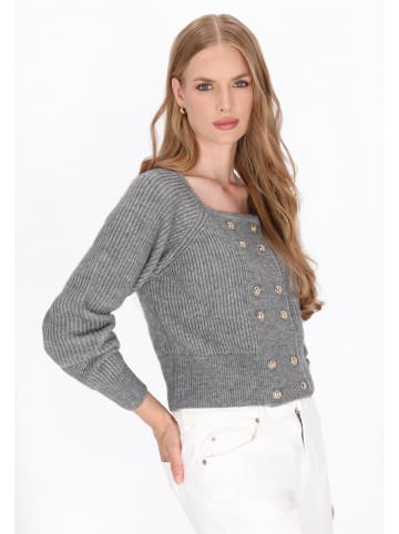 DreiMaster Women Cardigan in grey melange