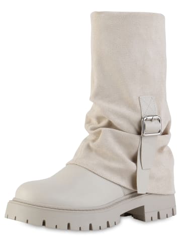 VAN HILL Bikerstiefel Isabella in Beige