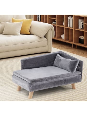 COSTWAY Katzensofa Luxus in Grau