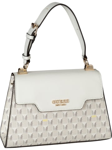 Guess Handtasche Hallie Top Handle Flap in Stone