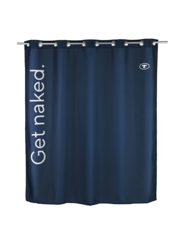 Tom Tailor Duschvorhang aus Polyester in Dunkelblau, (B) 180 x (L) 200 cm