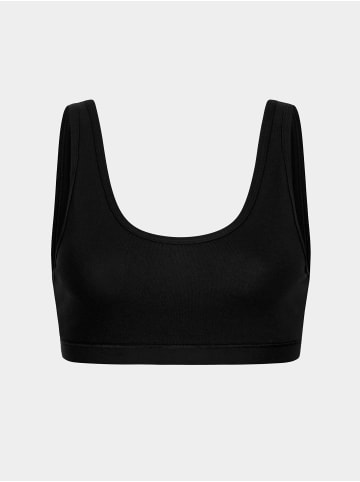 Erlich Textil  Baumwoll Bustier Vera in schwarz