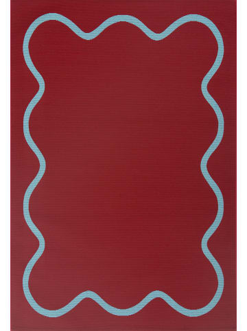 NAZARRUGS Teppich Positano in Bordeauxrot