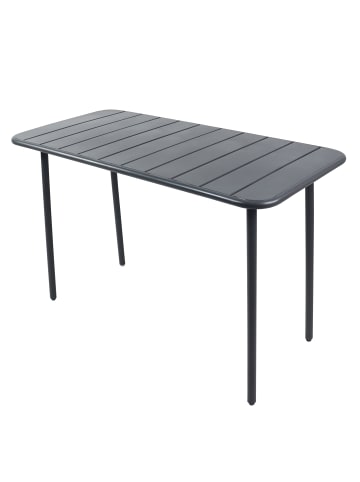 VCM Metall Bistrotisch Gartentisch Balkontisch Sumila in Schwarz