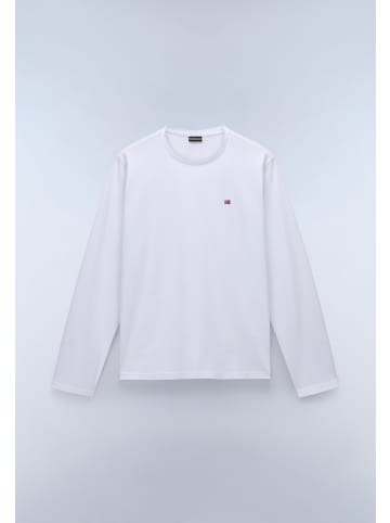 Napapijri Longsleeve "Salis Ls 1" in Weiß