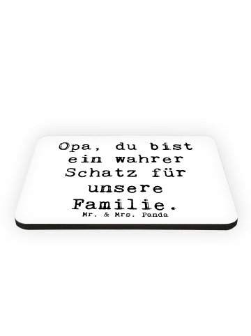 Mr. & Mrs. Panda Magnet Spruch Opa Schatz mit Spruch in Weiß