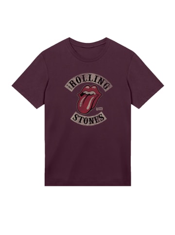 F4NT4STIC T-Shirt The Rolling Stones Tour '78 in maroon