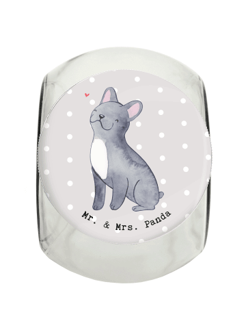 Mr. & Mrs. Panda Bonbonglas Französische Bulldogge Lebensretter ... in Grau Pastell