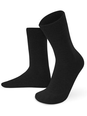 normani 3 Paar Alpaka-Vollplüschsocken in Schwarz/Schwarz/Anthrazit