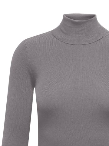 JACQUELINE de YONG Strickpullover Rollkragen Langarm Weich Bequem in Braun