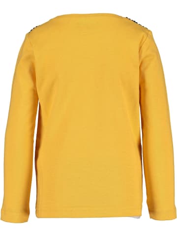 Blue Seven Sweatshirt für Mädchen mit Front-Print in Gelb
