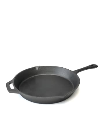 Intirilife Gusseisen Pfanne in Schwarz