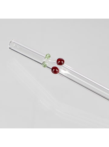 Butlers Trinkhalm-Set LONG DRINK Kirsche in Multicolor-Durchsichtig