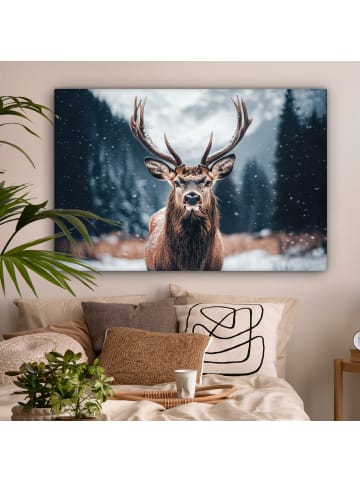 MuchoWow Leinwand Bilder Kastanienfarben