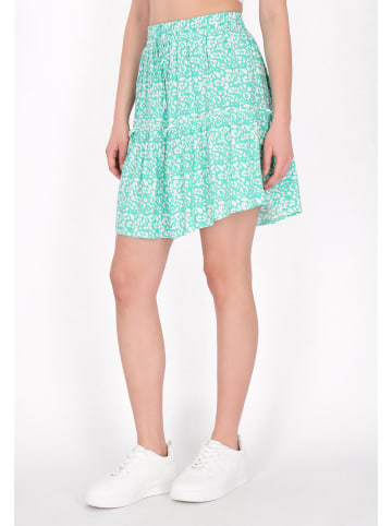 myMo Women Skirt in turquoise white