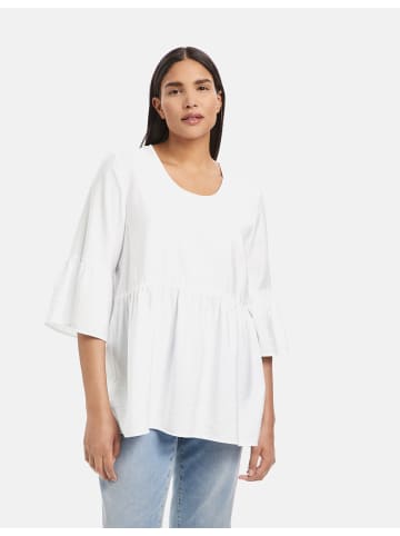 SAMOON Bluse 3/4 Arm in white